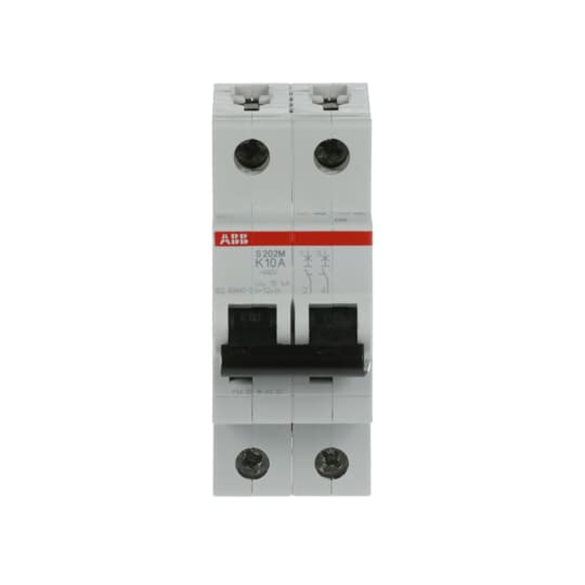 Miniature Circuit Breaker - S200M - 2P - 10 A - K - AC 10 kA