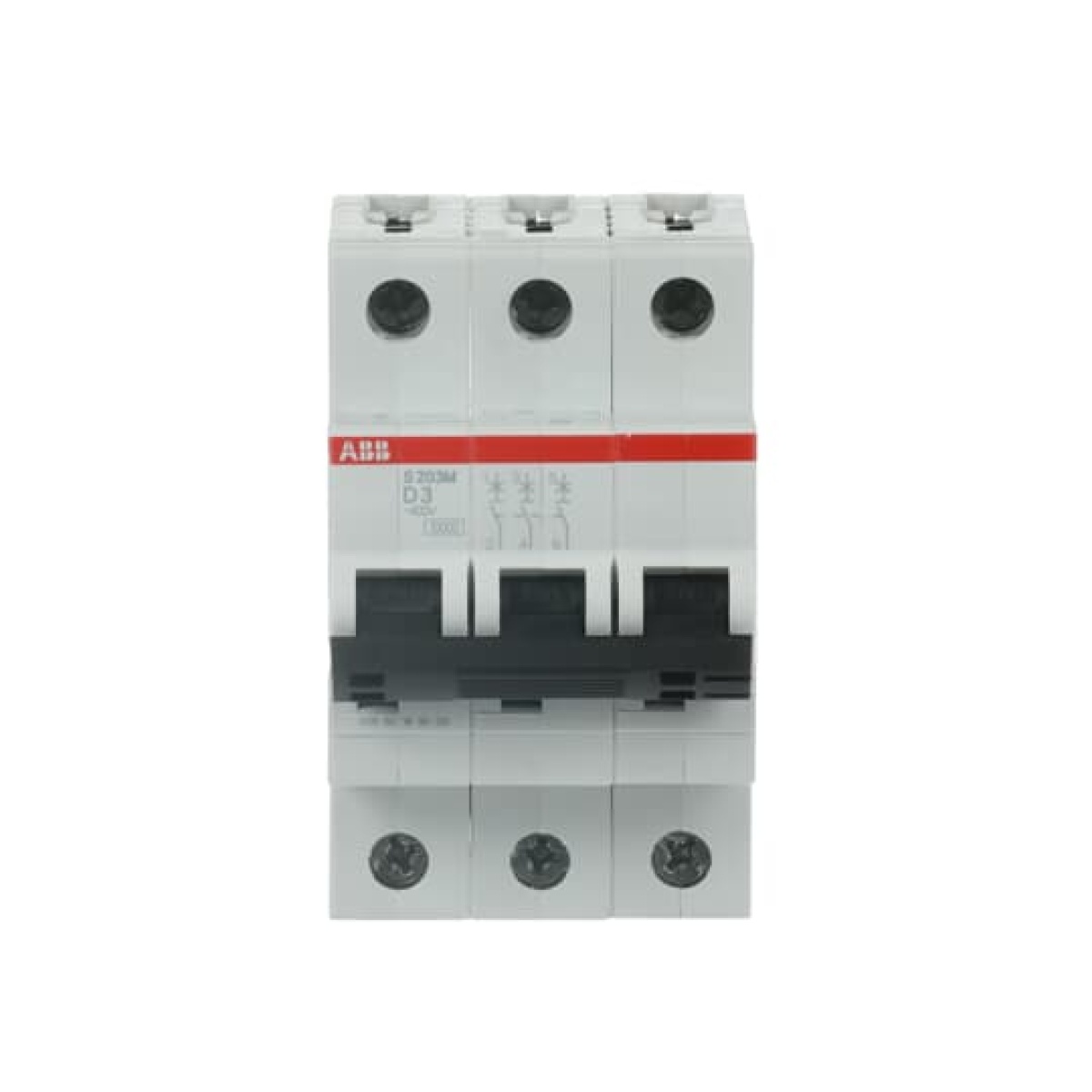 Miniature Circuit Breaker - S200M - 3P - 3 A - D - AC 10 kA