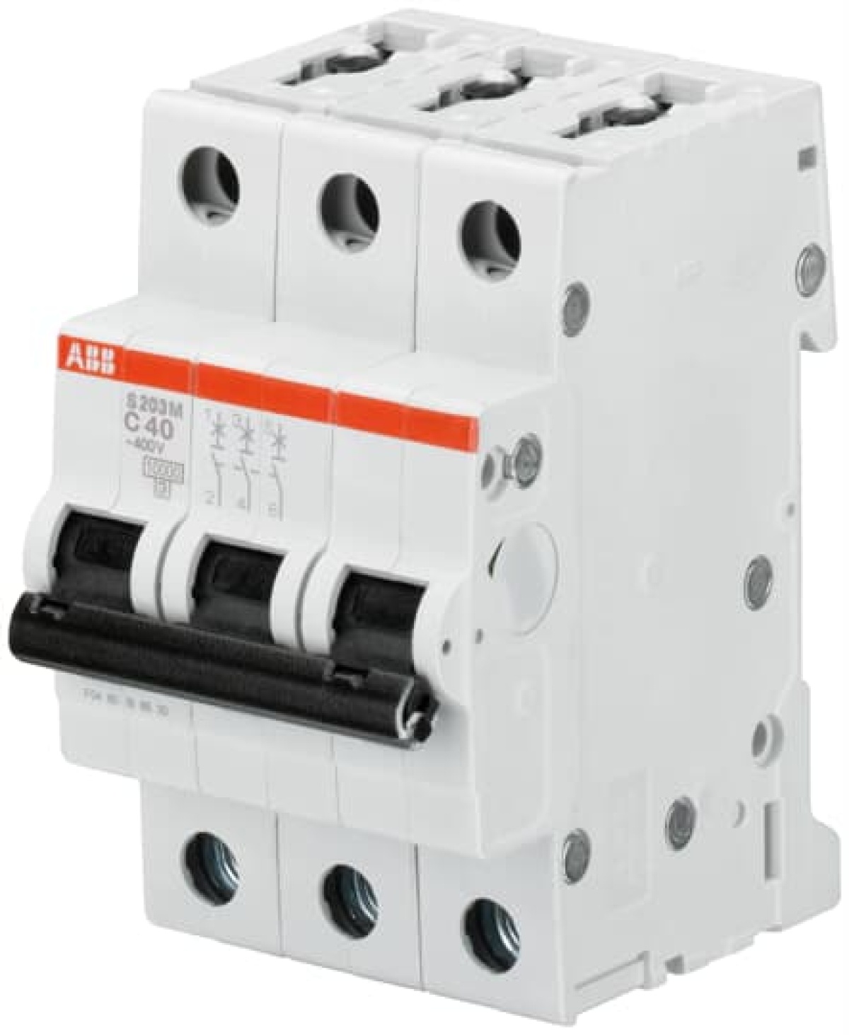 Miniature Circuit Breaker - S200M - 3P - 8 A - D - AC 10 kA