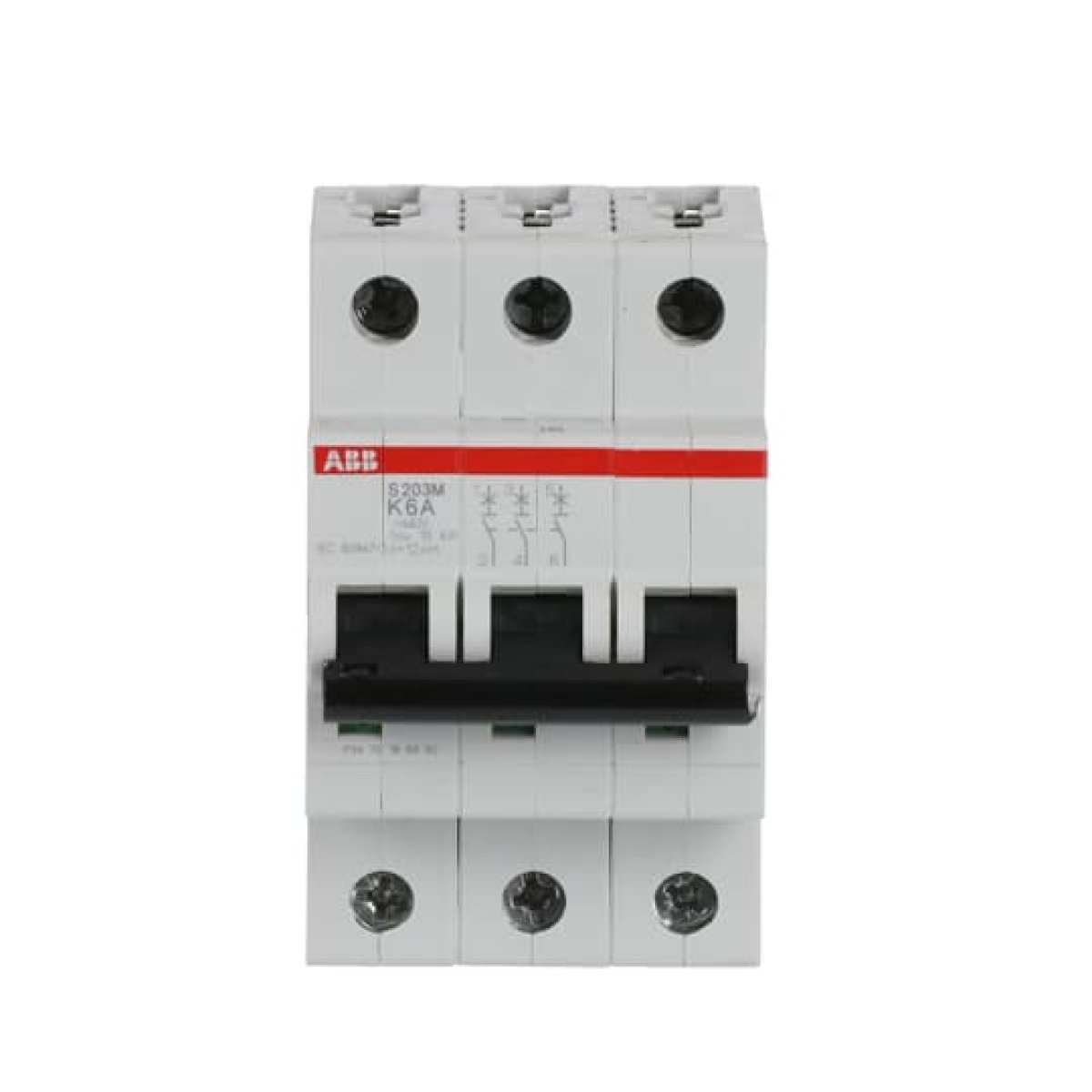 Miniature Circuit Breaker - S200M - 3P - 6 A - K - AC 10 kA
