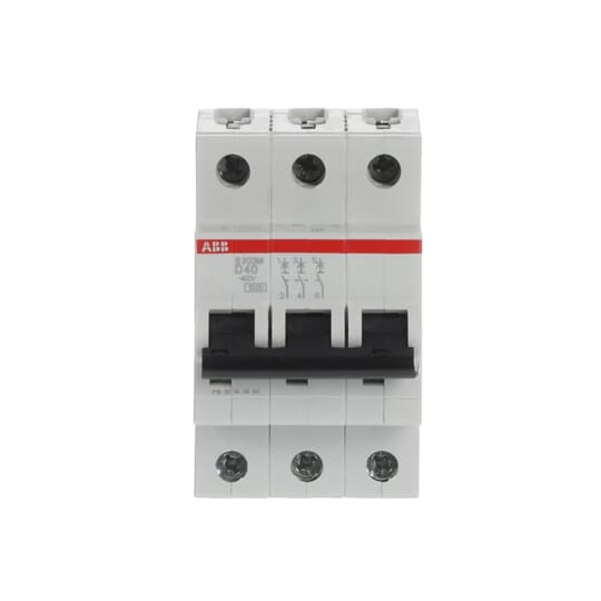 Miniature Circuit Breaker - S200M - 3P - 40 A - D - AC 10 kA