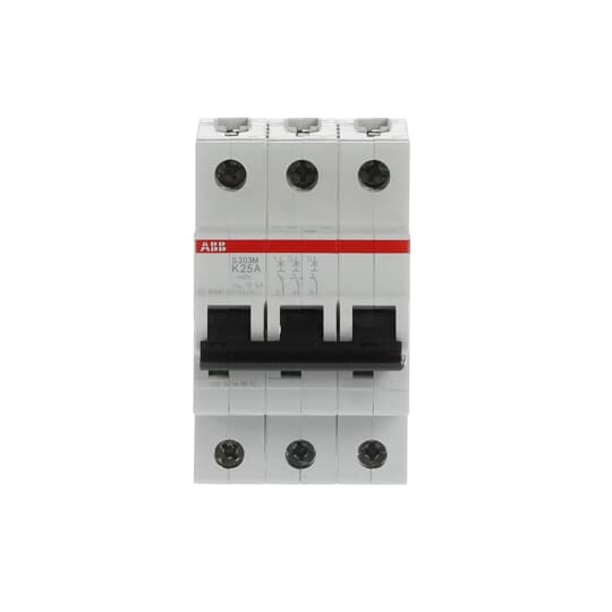 Miniature Circuit Breaker - S200M - 3P - 25 A - K - AC 10 kA