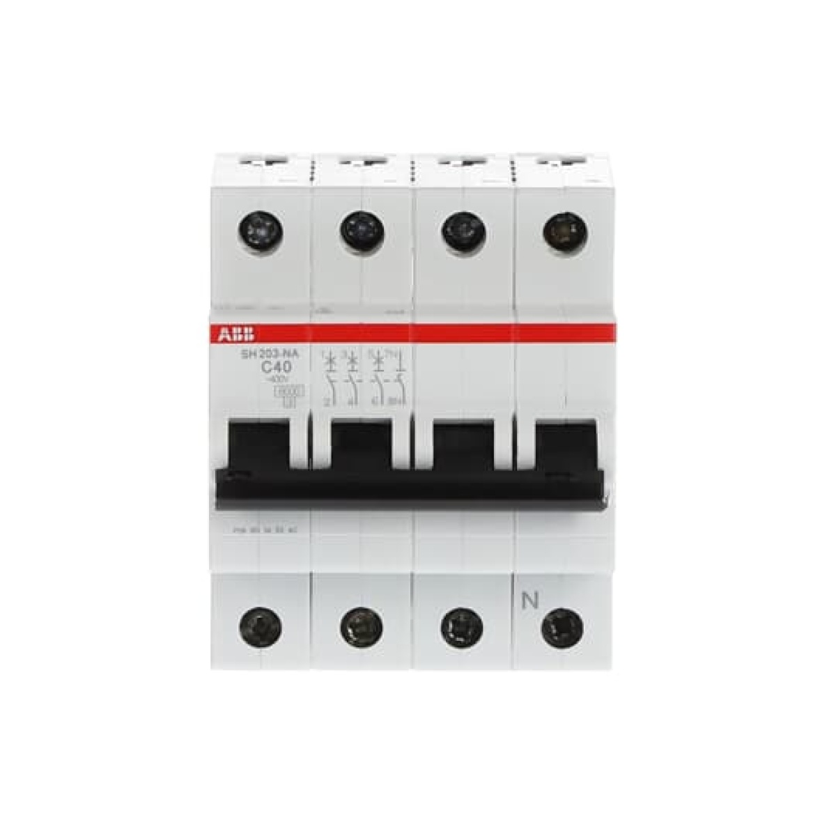 Miniature Circuit Breaker - SH200 - 3PN - 40 A - C - AC 6 kA