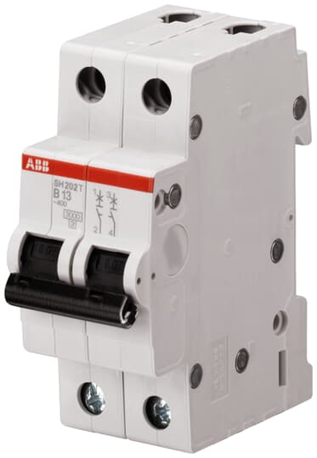 Miniature Circuit Breaker - SH200T - 2P - 10 A - B - AC 3 kA