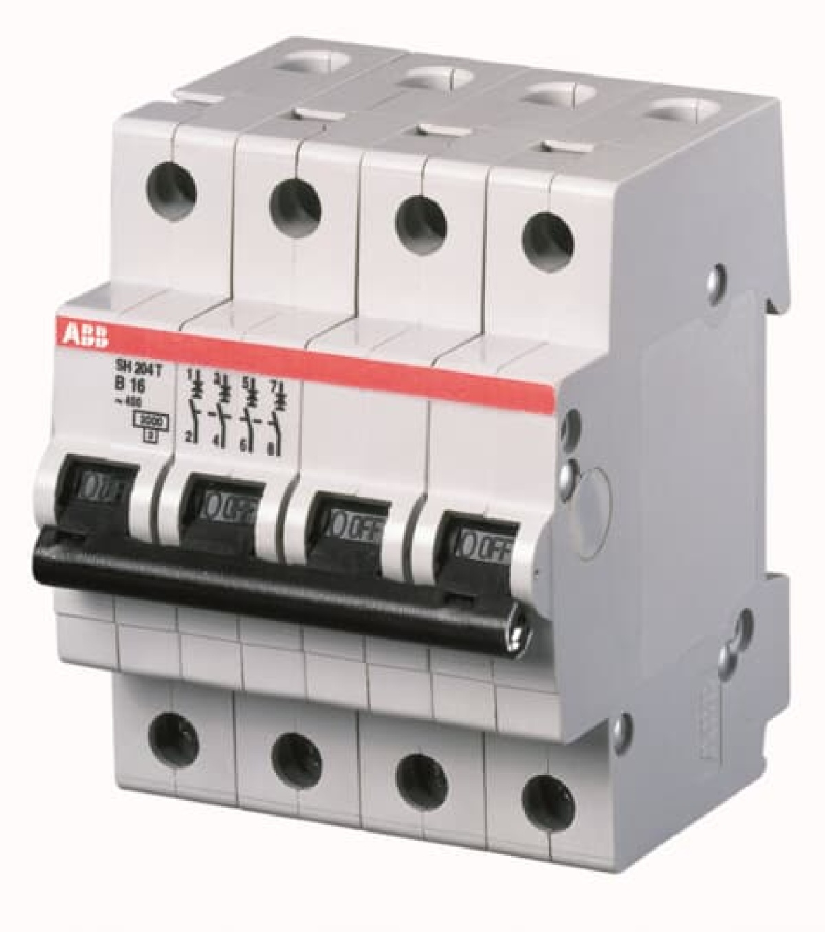 Miniature Circuit Breaker - SH200T - 4P - 20 A - B - AC 3 kA