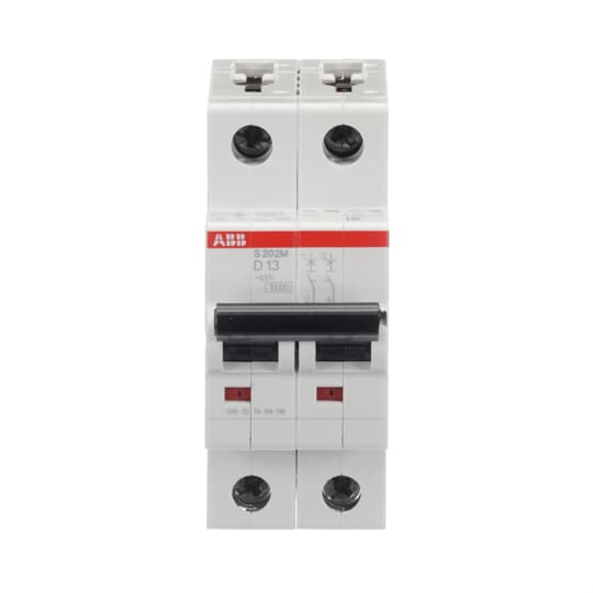 Miniature Circuit Breaker - S200M - 2P - 13 A - D - AC 10 kA
