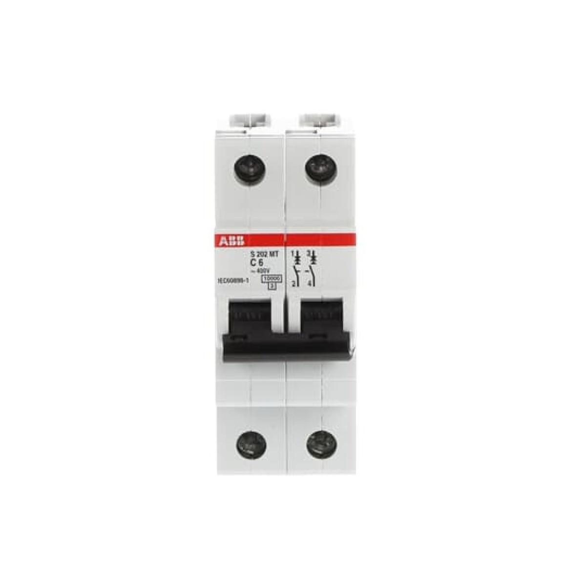 S202MT-C6 Miniature Circuit Breaker - 2P - C - 6 A