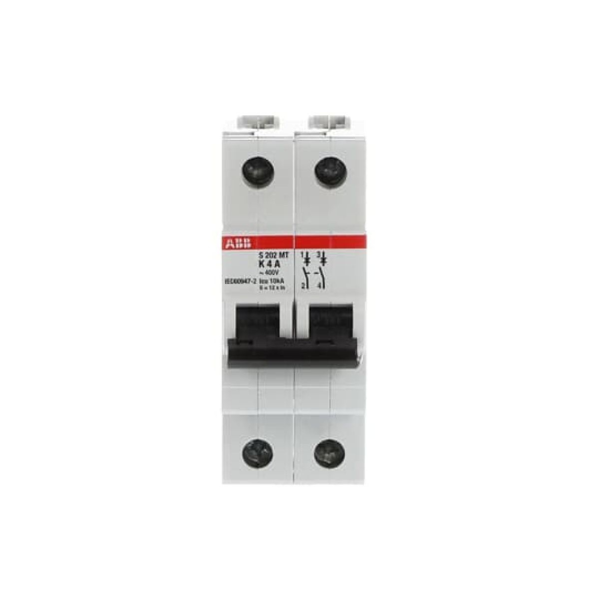 S202MT-K4 Miniature Circuit Breaker - 2P - K - 4 A