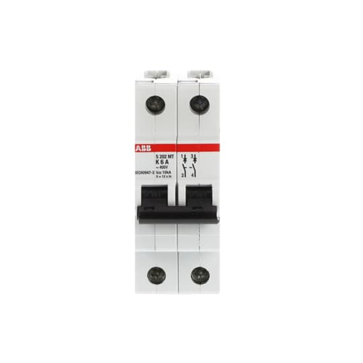 S202MT-K6 Miniature Circuit Breaker - 2P - K - 6 A