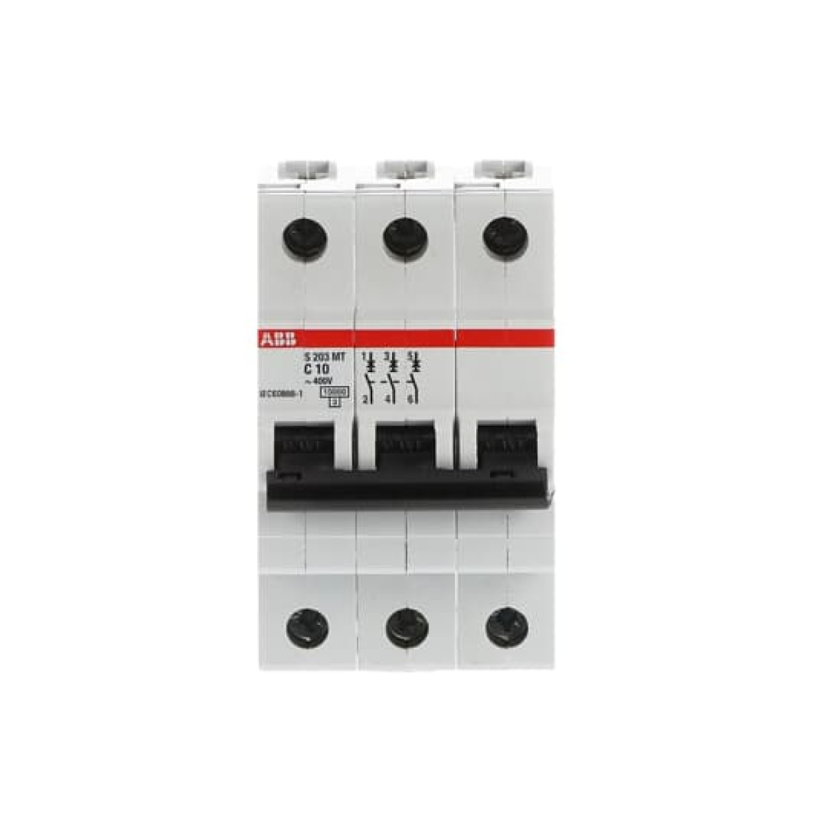 S203MT-C10 Miniature Circuit Breaker - 3P - C - 10 A