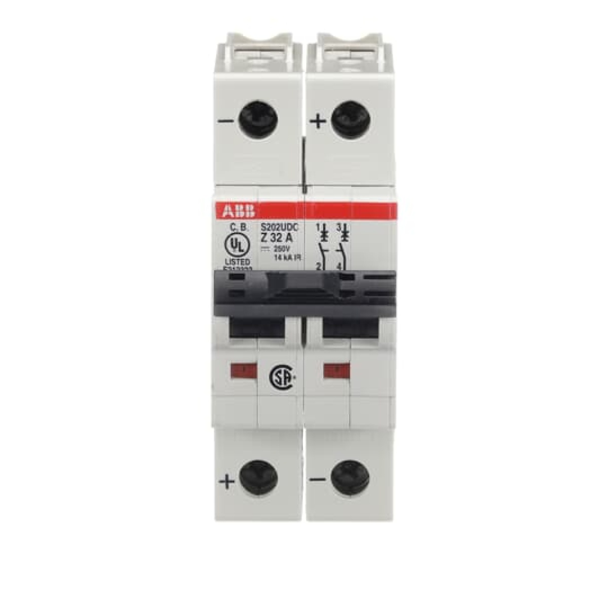 Miniature Circuit Breaker - S200UDC - 2P - 32 A - Z - 230 V AC 14 kA