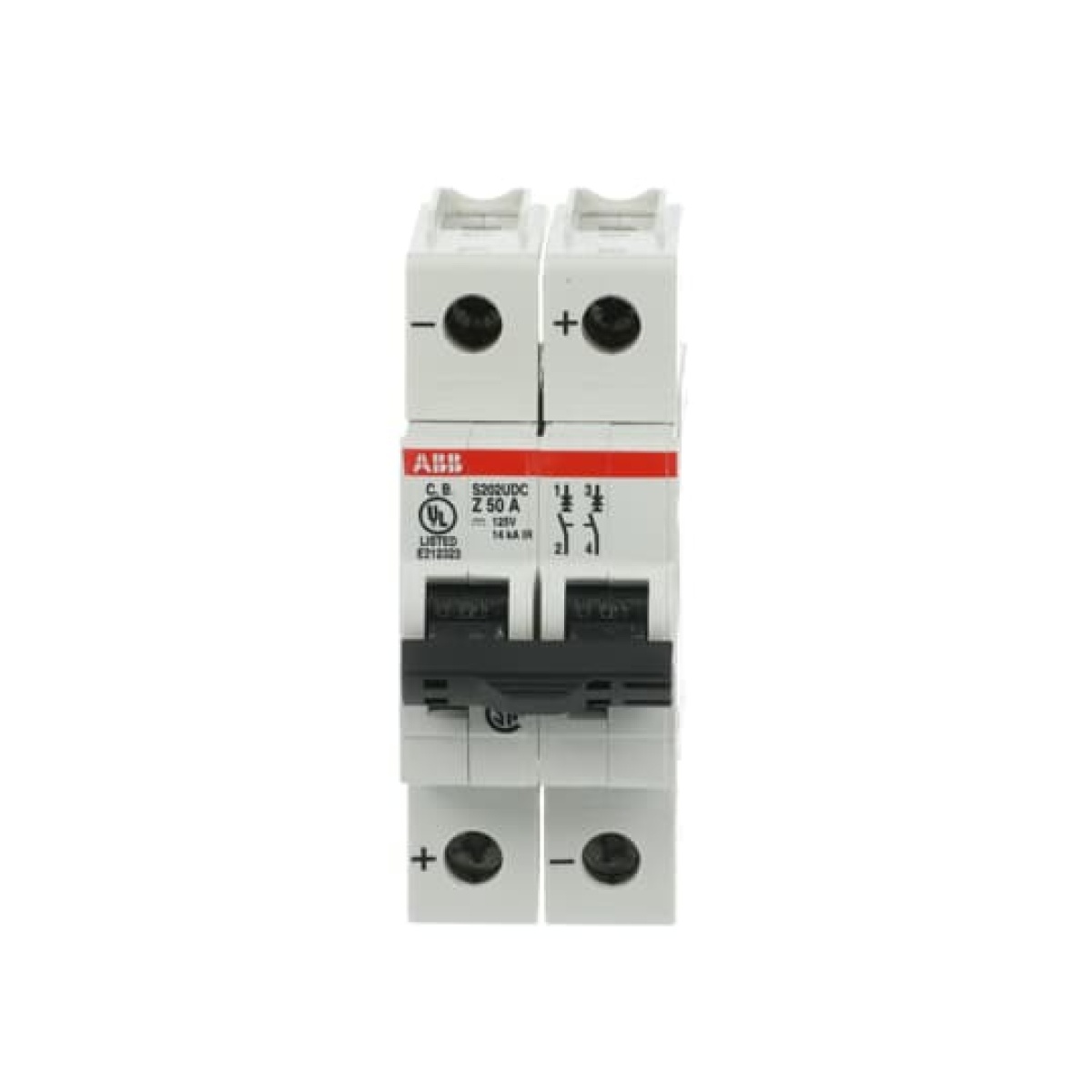 Miniature Circuit Breaker - S200UDC - 2P - 50 A - Z - 230 V AC 14 kA