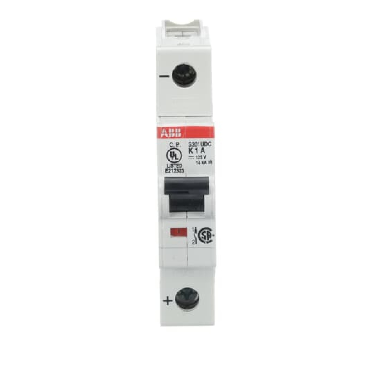 Miniature Circuit Breaker - S200UDC - 1P - 1 A - K - 230 V AC 14 kA