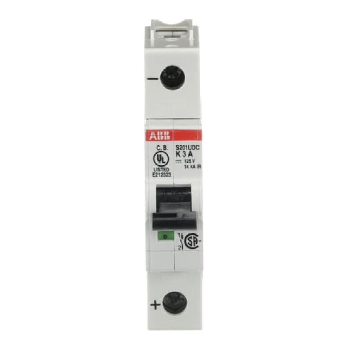 Miniature Circuit Breaker - S200UDC - 1P - 3 A - K - 230 V AC 14 kA
