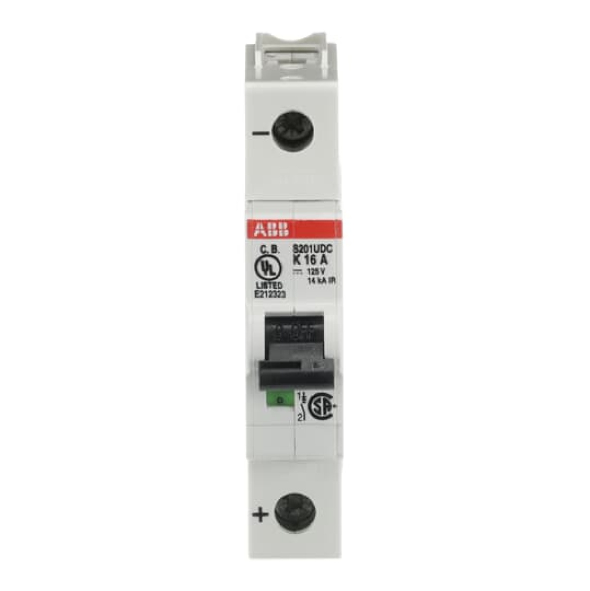 Miniature Circuit Breaker - S200UDC - 1P - 16 A - K - 230 V AC 14 kA