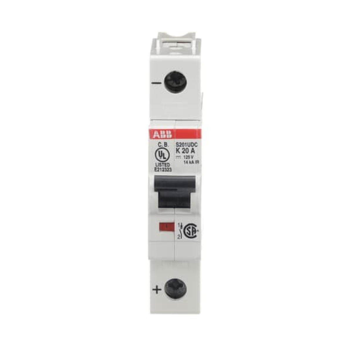 Miniature Circuit Breaker - S200UDC - 1P - 20 A - K - 230 V AC 14 kA