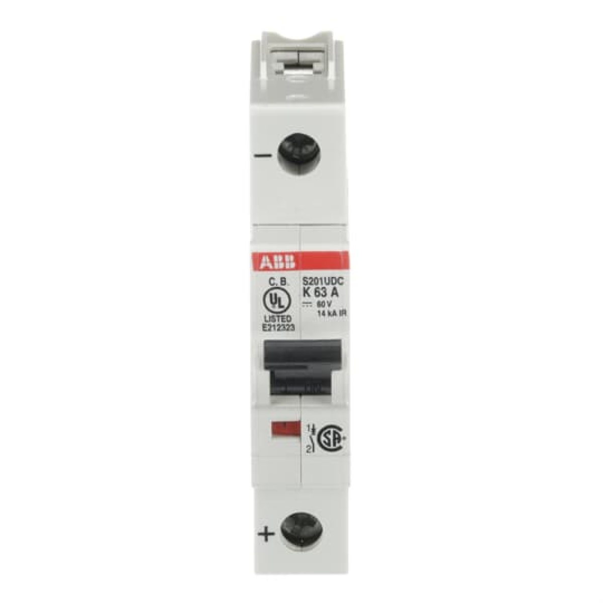 Miniature Circuit Breaker - S200UDC - 1P - 63 A - K - 230 V AC 14 kA