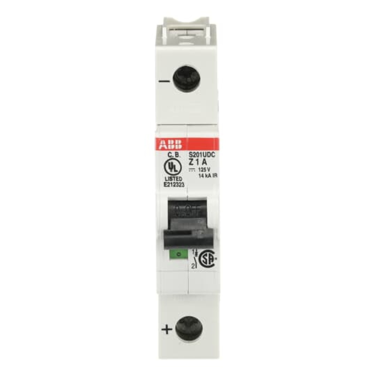 Miniature Circuit Breaker - S200UDC - 1P - 1 A - Z - 230 V AC 14 kA