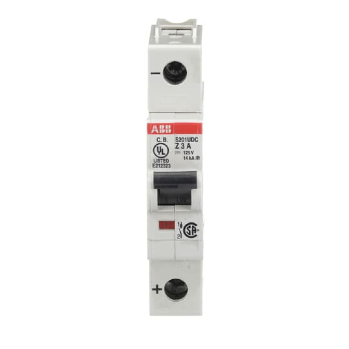 Miniature Circuit Breaker - S200UDC - 1P - 3 A - Z - 230 V AC 14 kA