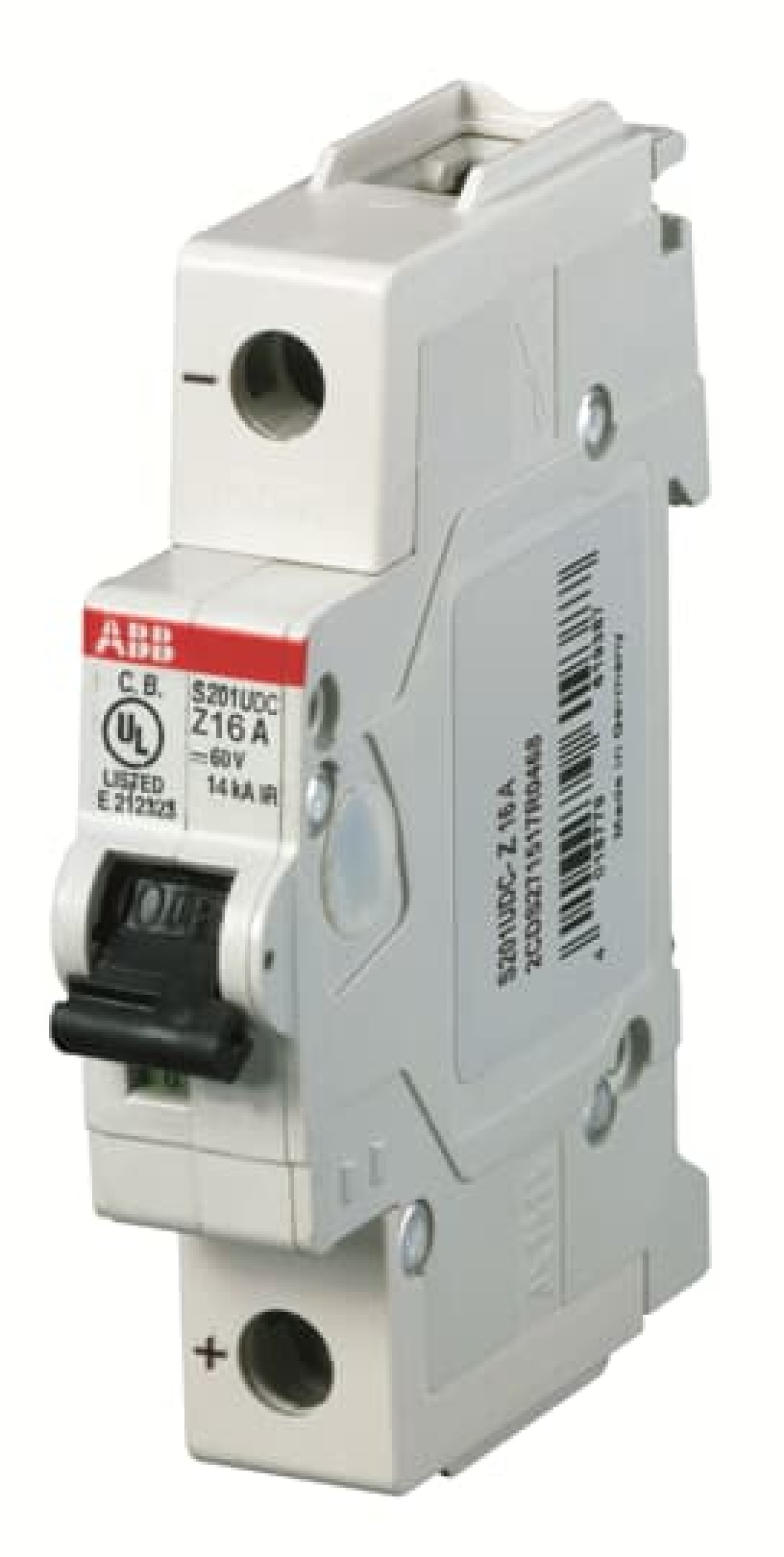 Miniature Circuit Breaker - S200UDC - 1P - 63 A - Z - 230 V AC 14 kA