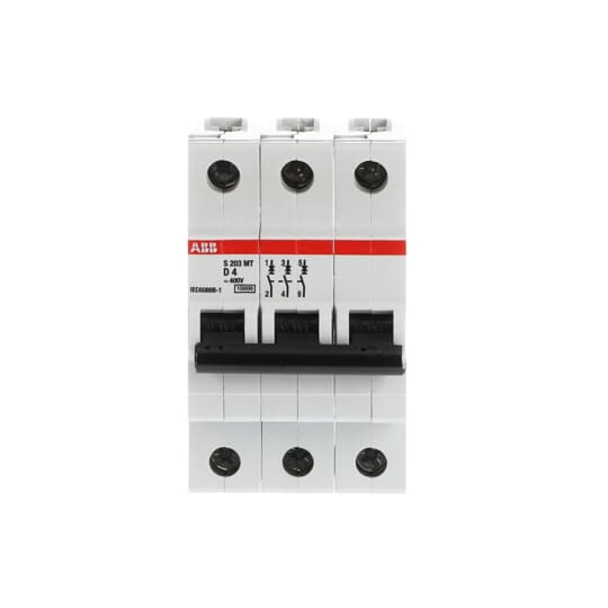 S203MT-D4 Miniature Circuit Breaker - 3P - D - 4 A