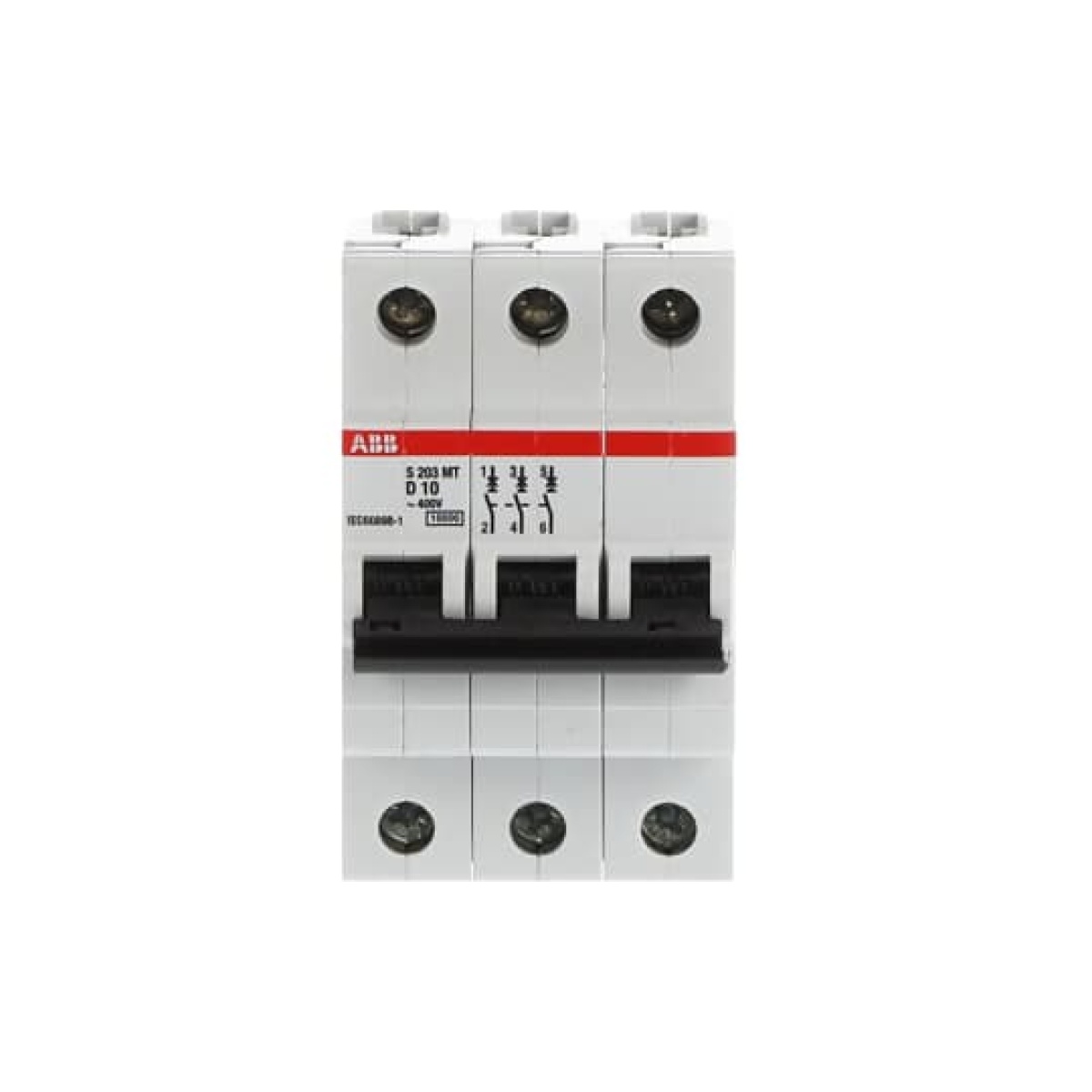 S203MT-D10 Miniature Circuit Breaker - 3P - D - 10 A