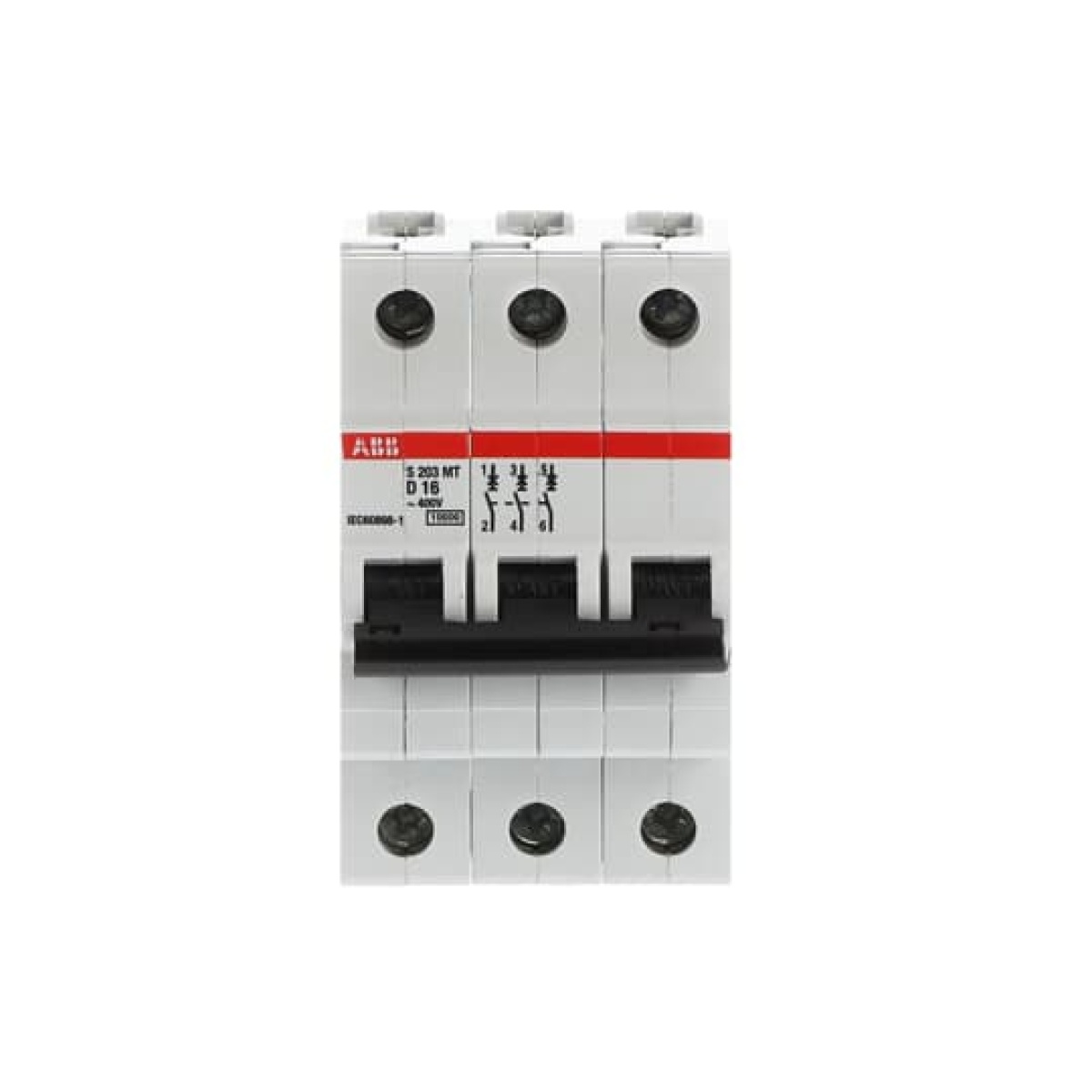 S203MT-D16 Miniature Circuit Breaker - 3P - D - 16 A