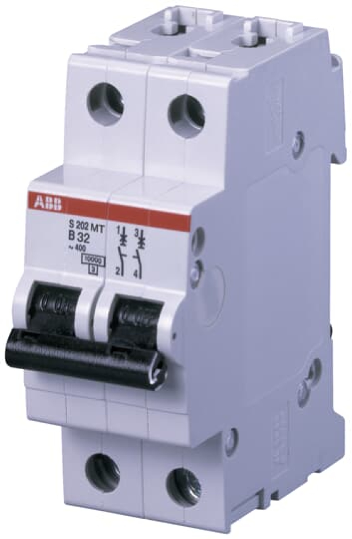 S202MT-D2 Miniature Circuit Breaker - 2P - D - 2 A