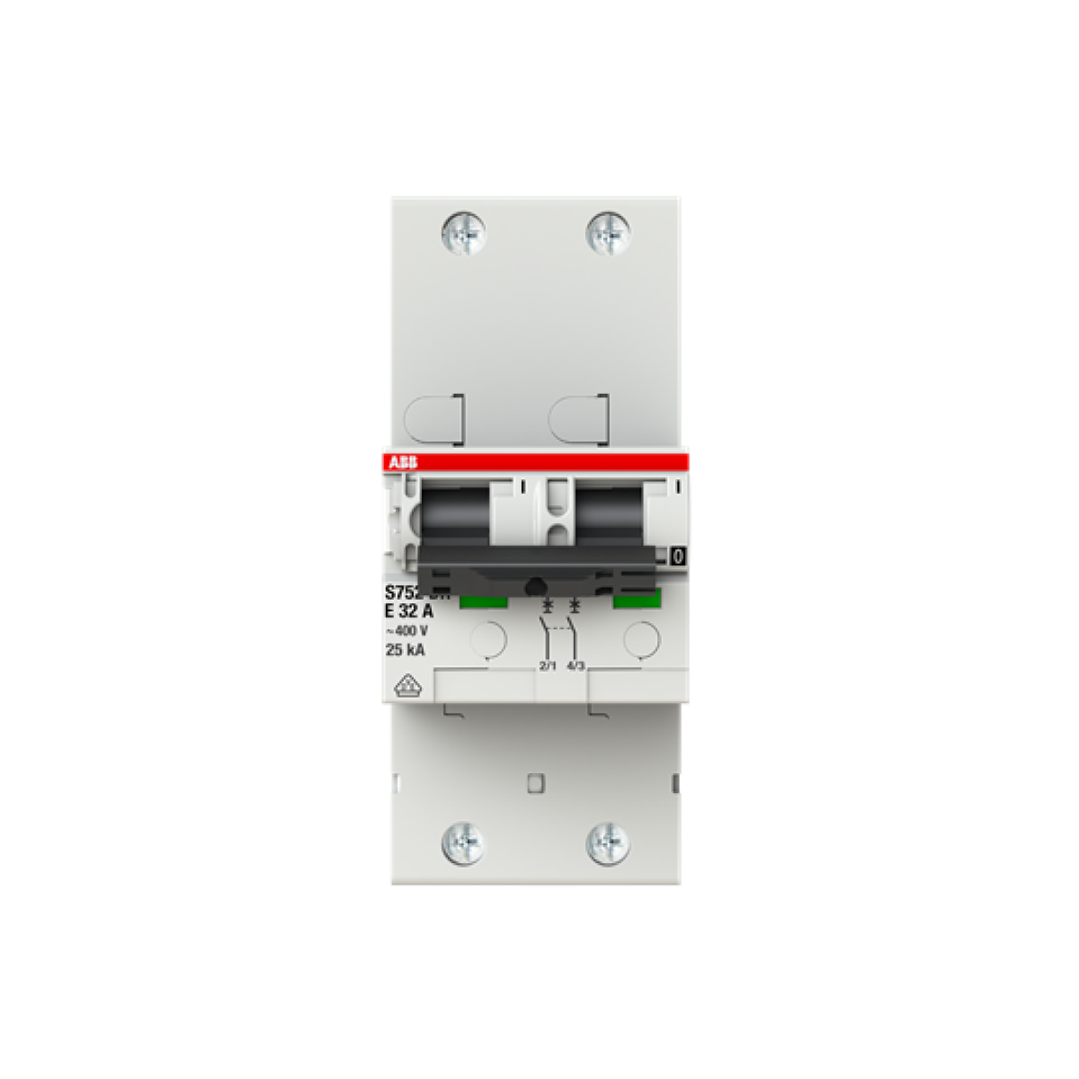 S752DR-E32 sel. main CB E-Char.,25kA,32A,2P