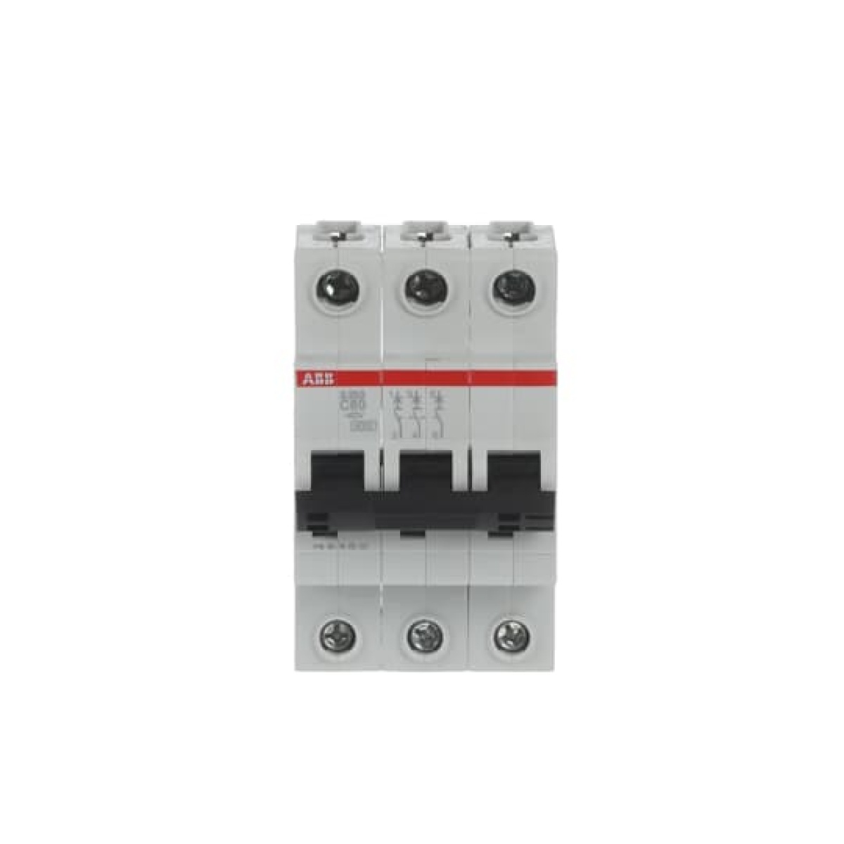 Miniature Circuit Breaker - S200 80-100A - 3P - 80 A - C - AC 6 kA