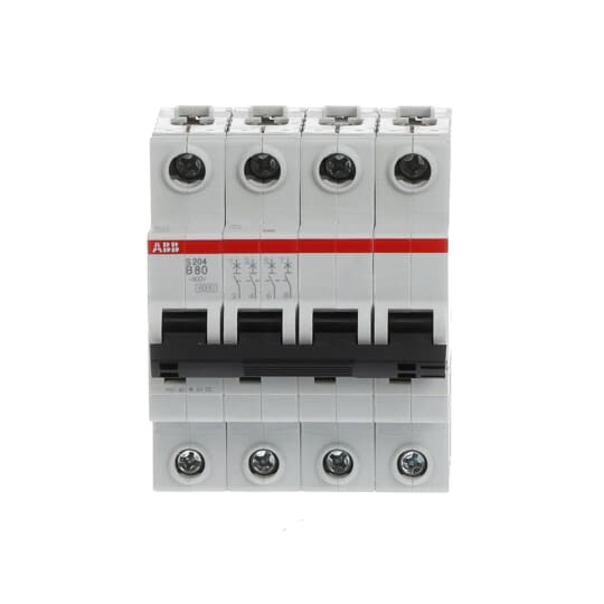 Miniature Circuit Breaker - S200 80-100A - 4P - 80 A - B - AC 6 kA