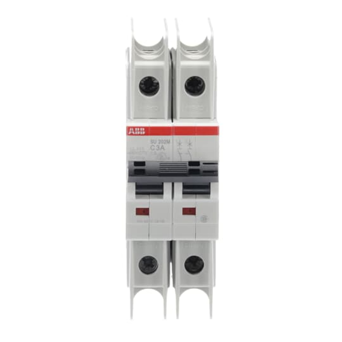 Miniature Circuit Breaker - SU200M - 2P - 3 A - C - 400 V AC 11.2 kA