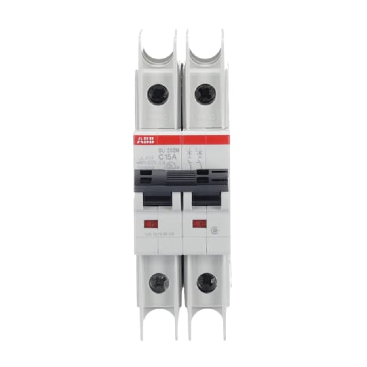 Miniature Circuit Breaker - SU200M - 2P - 15 A - C - 400 V AC 11.2 kA