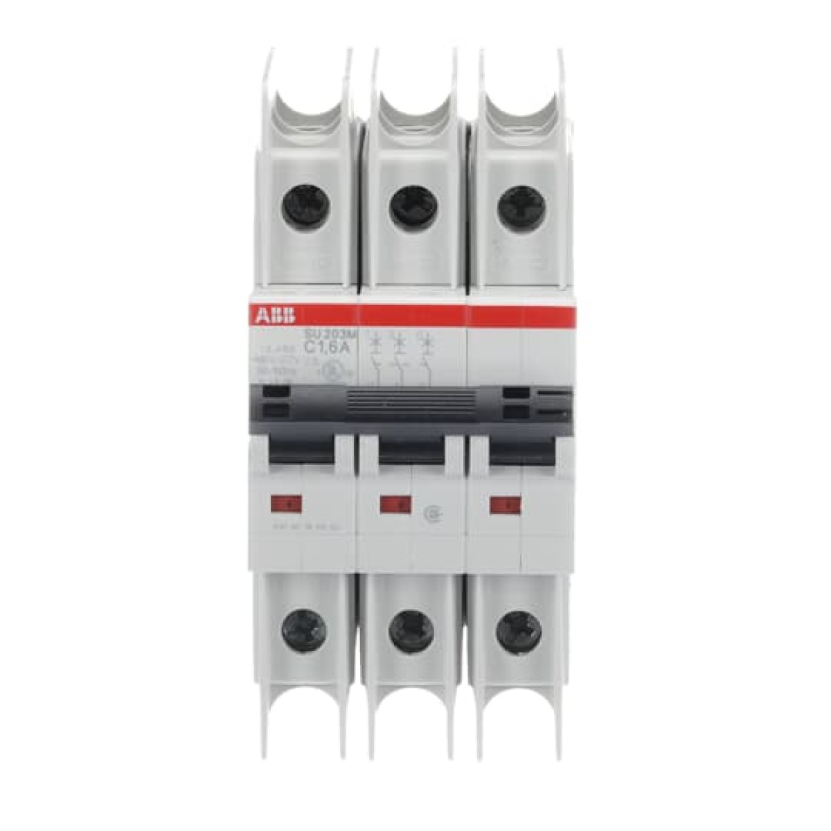 Miniature Circuit Breaker - SU200M - 3P - 1.6 A - C - 400 V AC 11.2 kA