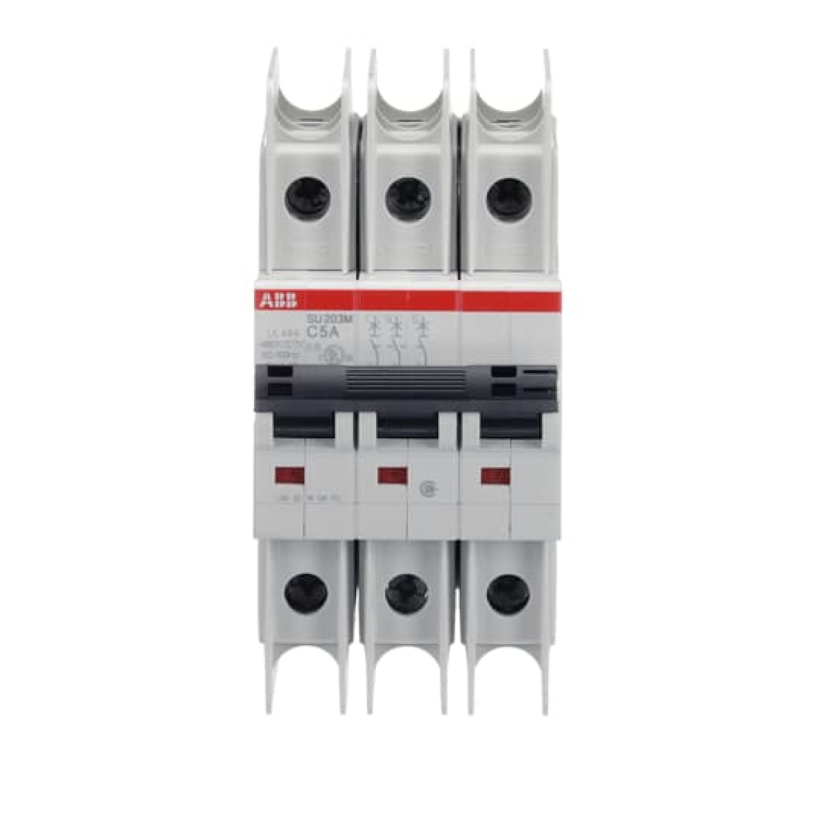 Miniature Circuit Breaker - SU200M - 3P - 5 A - C - 400 V AC 11.2 kA