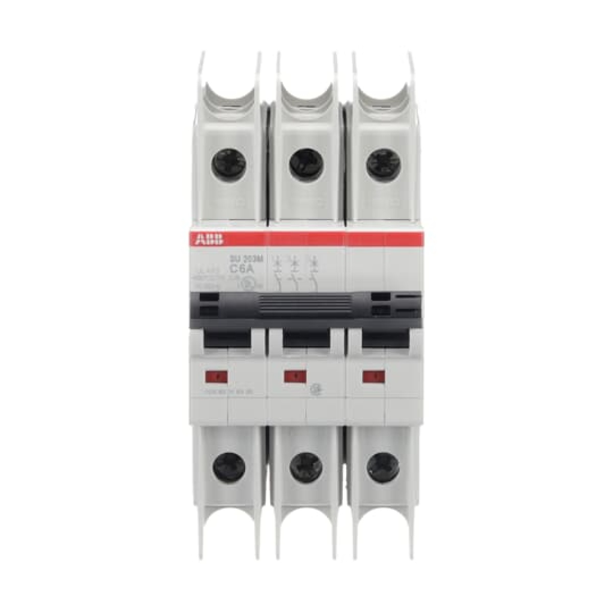 Miniature Circuit Breaker - SU200M - 3P - 6 A - C - 400 V AC 11.2 kA