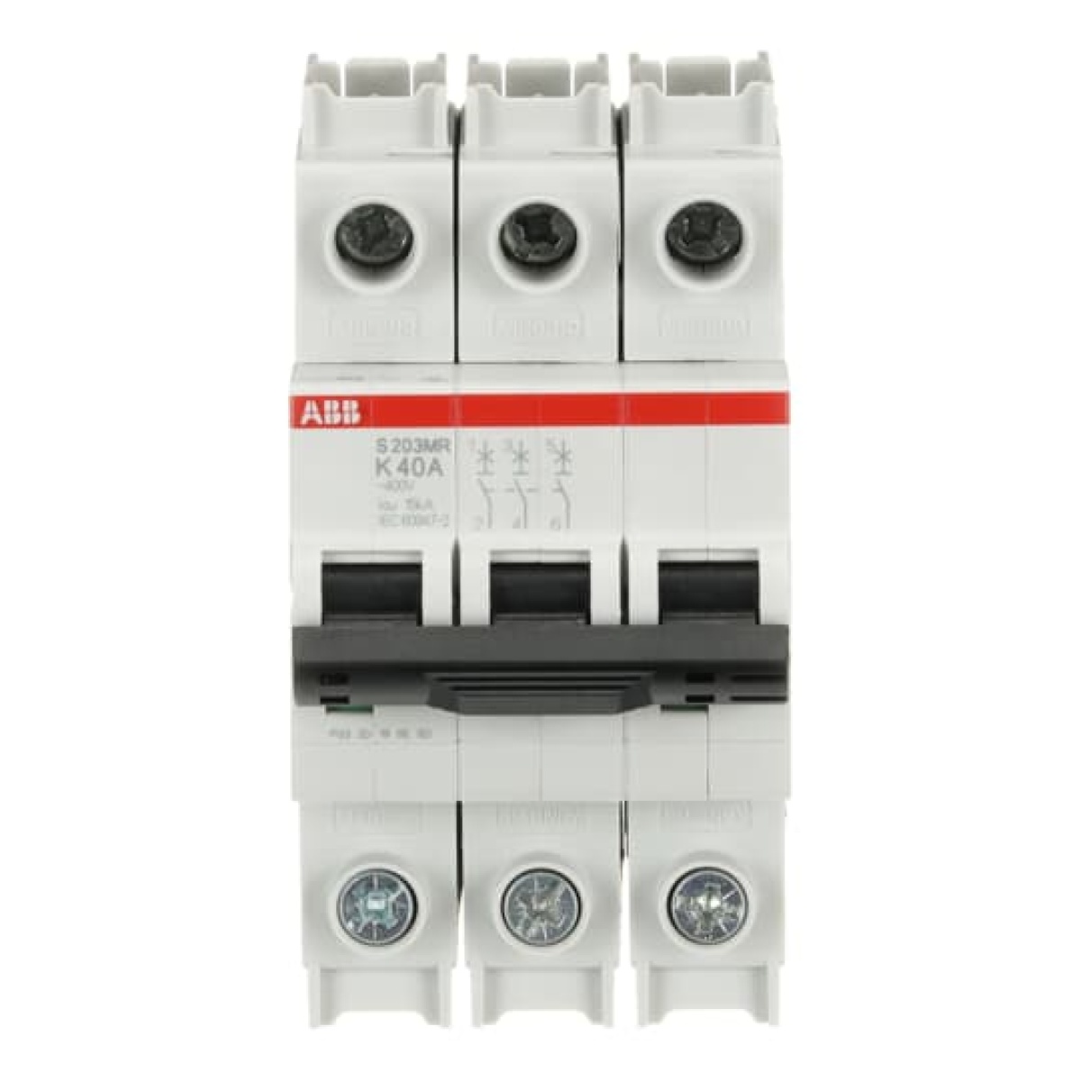 Miniature Circuit Breaker - S200MR - 3P - 40 A - K - 230 V AC 10 kA