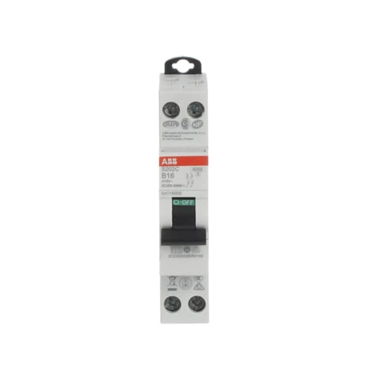 Miniature circuit breaker - 2P - B - 16 A
