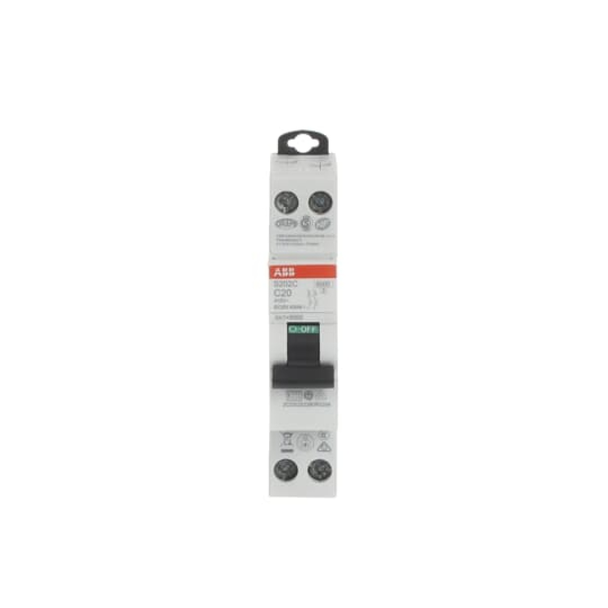 Miniature circuit breaker - 2P - C - 20 A