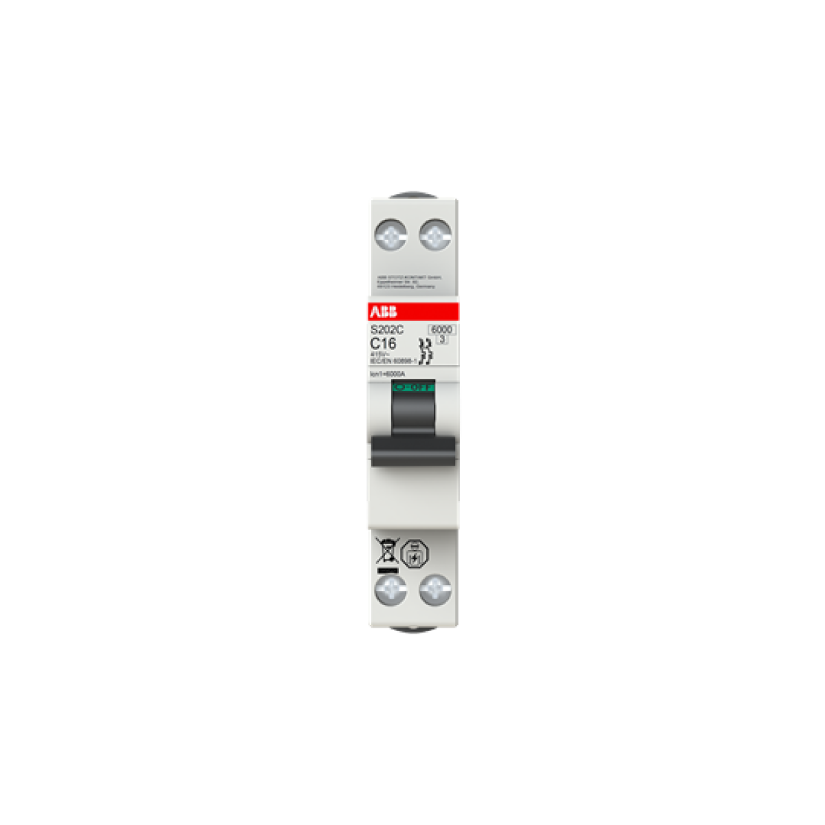 Miniature circuit breaker - 2P - B - 6 A