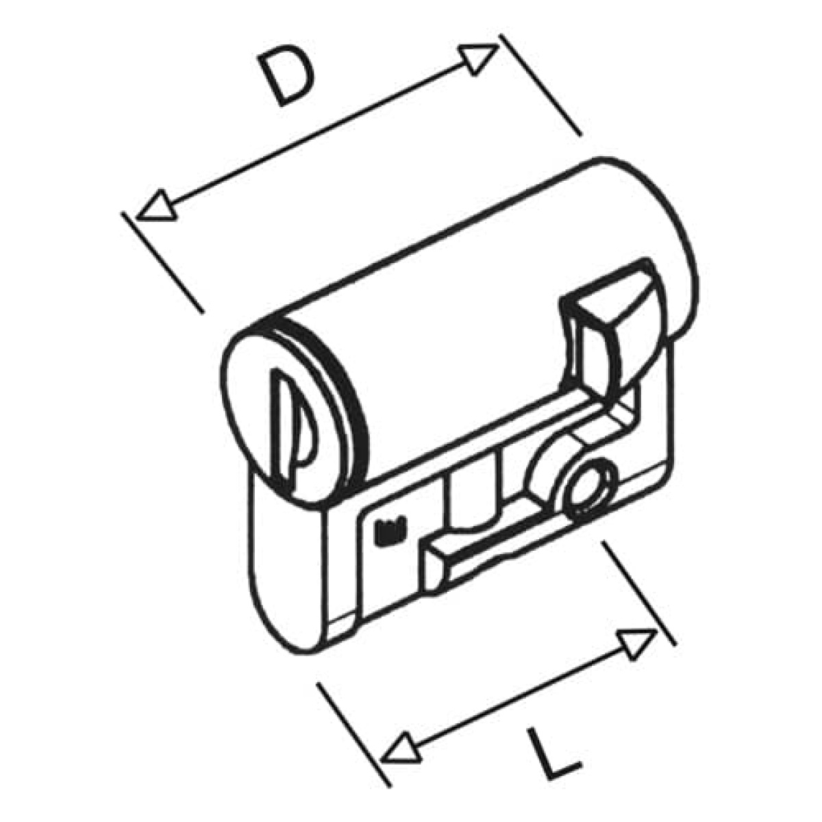 12 CYL. LOCK DOUBLE BIT