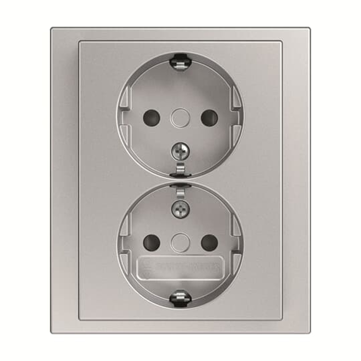 Socket Outlets Safety Shutter without claw aluminium silver - Platform 63