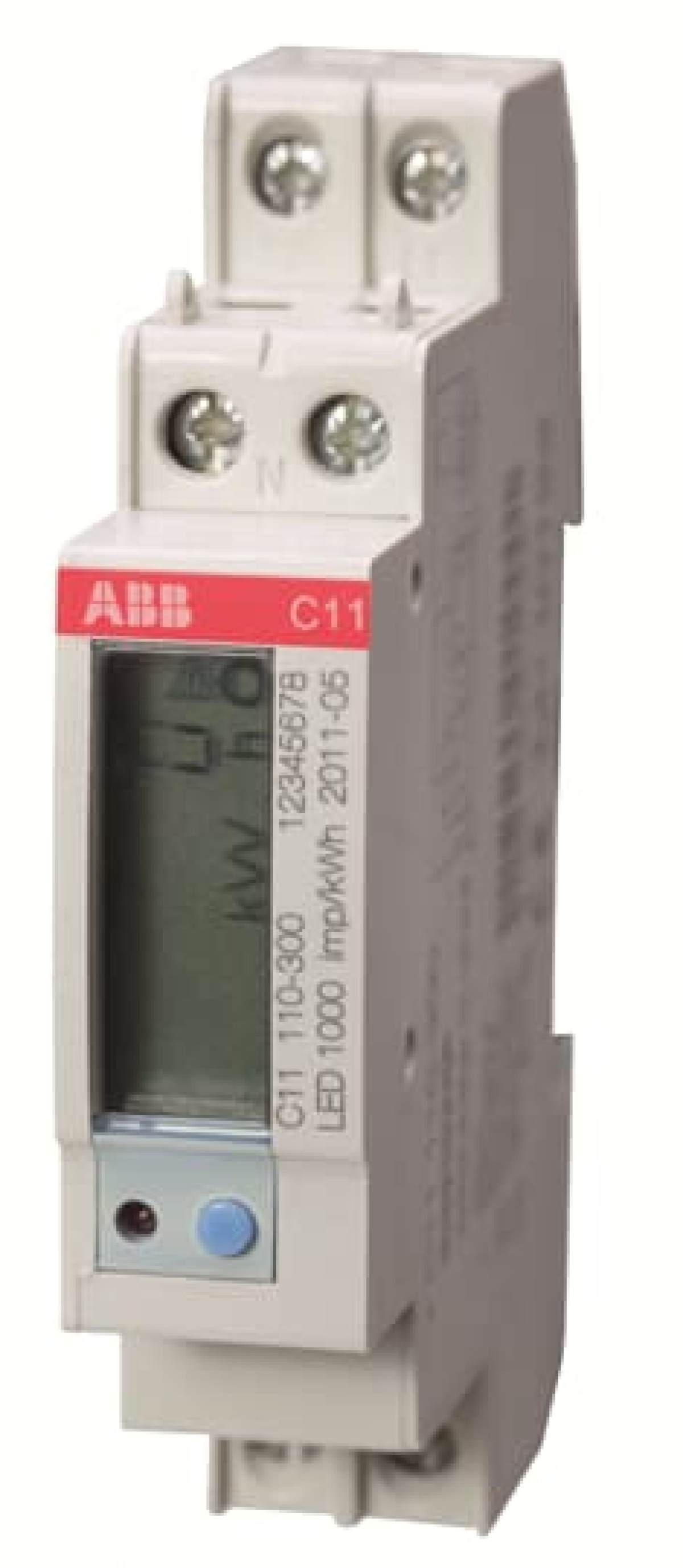 Energy meter 'Steel', None, 1-phase, 40 A
