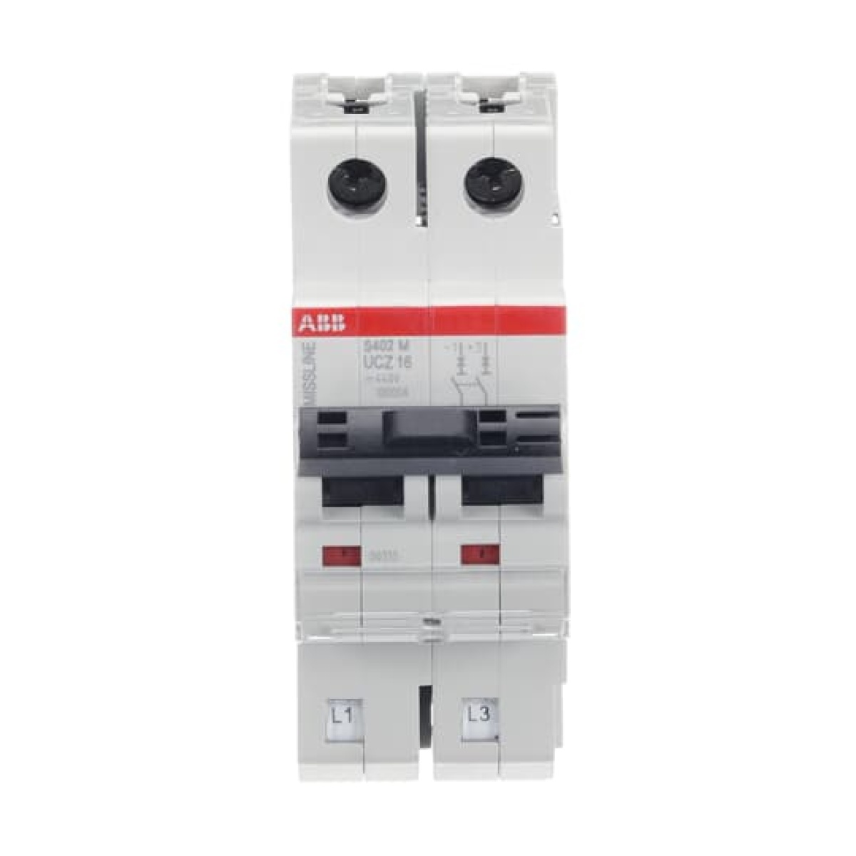 Miniature Circuit Breaker - S400 - 2P - 16 A - UC-Z - 230 V 10 kA