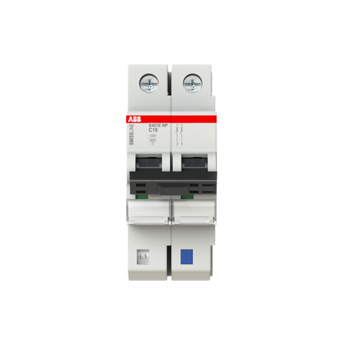 Miniature Circuit Breaker - S400NP - 2P - 16 A - C - 230 V 6 kA