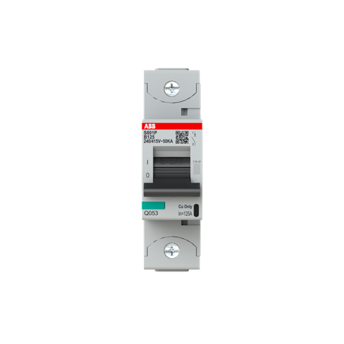 S801P-B125 High Performance Circuit Breaker. B characteristic. 50kA, 125A, 1P