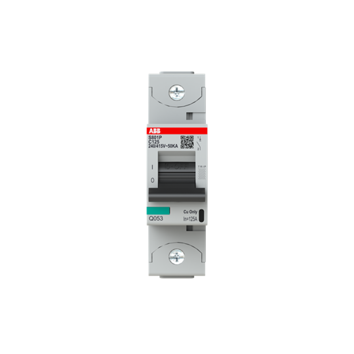S801P-C125 High Performance Circuit Breaker. C Characteristic. 50kA, 125A, 1P
