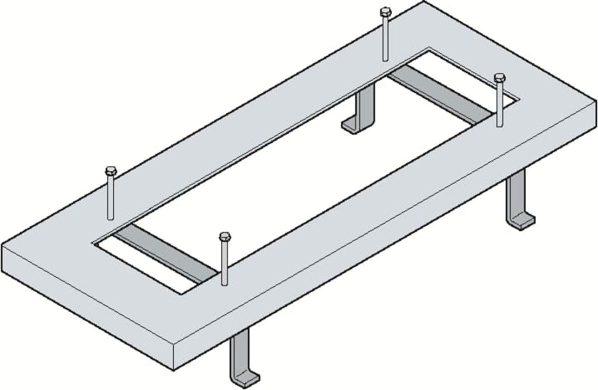 GEMINI CONCRETE FLOOR METAL FRAME  SIZE 6