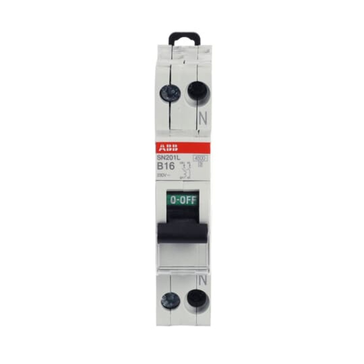 Miniature circuit breaker - SN201L - 1PN - 16 A - B - 230 V 4.5 kA