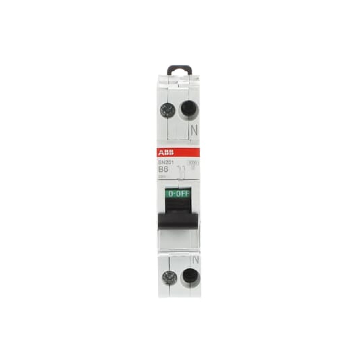 Miniature circuit breaker - SN201 - 1PN - 6 A - B - 230 V 6 kA